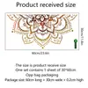 Pegatina de Pared Decorativa de Loto Personalizada Mandala Mural Simple Fondo de Sala de Estar Dormitorio Pegatina de Pared Decorativa Creativa