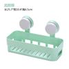 Estante de almacenamiento con ventosa doble resistente y multicolor para baño, estante de almacenamiento para artículos diversos de cocina, cesta colgante