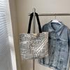 Bolso de estilo retro para mujer, novedad de 2025, bolso de lona para mujer, bolso de hombro de estilo coreano para estudiante, mochila escolar de gran capacidad y combinable.
