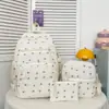 Mochila para niñas, versión coreana, estilo ins, estampado floral japonés, estilo chica suave, estilo bosque, bolsa escolar fresca y linda para estudiantes de secundaria