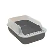 Caixa de areia para gatos semi-fechada grande anti-respingo vaso sanitário para gatos gatinho para gato suprimentos para gatos enviar pá de areia para gatos atacado