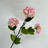 Flores Artificiais de Madeira Hortênsia com Folhas Decoração de Casamento Casa Sala de Estar Hotel Enfeites Adereços de Fotografia Hortênsia Artificial