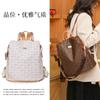 Mochila de PU transfronteriza para mujer mk otoño e invierno nueva bolsa escolar moda retro europea y americana mochila de viaje