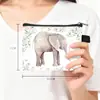 2025 Cartera Pequeña de Elefante Retro Bolsa de Monedas para Niños Ins Coreana Bolsa para Llaves Almacenamiento de Identificación Bolsa Cuadrada