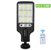 Luz de Jardim Externa com Painel Solar para Uso Doméstico, Sensor de Corpo Humano Externo, Nova Iluminação Rural Luz de Rua LED
