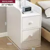 Mesita de noche para dormitorio, Gabinete de almacenamiento doméstico simple y moderno con cerradura, Estante de almacenamiento pequeño, Mini gabinete