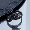 Anillo de Halloween Transfronterizo Araña Cuervo Fantasma Calabaza Hueso Fantasma Anillo Personalizado Oscuro Nicho Punk para Mujeres