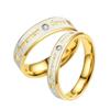 Anillo de acero inoxidable al por mayor que no se decolora anillo estilo ins para el viento un par de anillos para amantes diamante titanio acero joyería adornos para manos