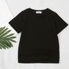 Comercio Exterior Camisetas de Algodón Básicas de Color Sólido de Manga Corta para Niños y Niñas, Versátiles, Color Caramelo, Verano Nuevo, para Bebés, T2026