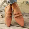 Sapatilhas Mary Jane Baixas Femininas para Primavera e Outono, Estilo Brisa Leve de Fada, Retrô Francês, Tamanho Grande, Novo Estilo Ballet