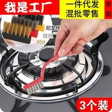 Cepillo de alambre con mango alambre de cobre industrial acero inoxidable cepillo cuchillo cepillo de limpieza para eliminar óxido de horno de barbacoa cepillo de alambre de mango largo cepillo de acero