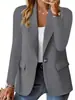 Artículo de Amazon 2026 Más Vendido en Lista de Deseos: Blazer Cardigan de Manga Larga de Color Sólido para Otoño para Mujer