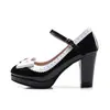 Fábrica 18 modelo nuevo transfronterizo 4445464748 tacón grueso zapatos de mujer, talla grande, bloque de color, estilo de comercio exterior, zapatos de vestir, en stock en la fábrica