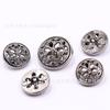 2017 Novo estilo dourado fosco/preto UV moda 5 furos metal botão de casaco de terno casaco estoque spot de longo prazo