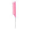 Transfronterizo en stock Peine de cola puntiaguda Peine de aguja de acero Peine de belleza para peinar Teñido de cabello Peine de púas Peine para dividir el cabello Cola de ratón Peine Fábrica