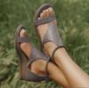 Sandalias para Mujer, Talla Grande, Estilo Romano, Nueva Versión Coreana 2026, que Aumentan la Altura, Tacones de Cuña Elegantes, Punta Abierta, Zapatos Planos al por Mayor