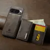 Funda de teléfono magnética dos en uno para carga inalámbrica, adecuada para Google Pixel 11Proxl, con 9 ranuras para tarjetas y cubierta protectora de cuero