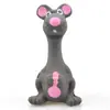 Juguete Vocal para Mascotas Ratón Gris de Látex 14cm Limpieza Dental Molar Juguete para Perro Juguete Vocal de Látex