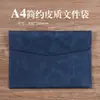 Bolsa de Documentos em Couro A4A5 Maleta de Negócios Espessada Bolsa para Armazenamento de Contratos Contas Grande Capacidade Logo Imprimível Atacado