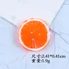 Resina sintética desenho animado fruta laranja cola cremosa capa de celular material diy bolsa acessórios de resina feitos à mão