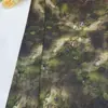 Tela de Seda Floral Sombra Verde, Tela para Ropa de Mujer Cheongsam Estilo Chino Nuevo, Tela Floral Estilo Nacional