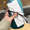 Lentes Poligonales Retro para Mujeres Miopes Pueden Equiparse con Lentes de Prescripción Antiluz Azul Redondos Adelgazantes para Rostro Marco de Lentes Sencillo Montura para Ojos