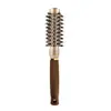 Pincel de Cabelo Cruzado de Alumínio Dourado com Tubo de Alumínio Preenchido com Ar e Cerdas de Javali, Série Quatro, Pincel Modelador com Rolo Condutor de Calor