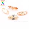 Circonita de ojo de caballo color 5A, 19# champán, 20# champán intenso, venta al por mayor, 1,5 x 3-7 x 14 mm