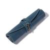 Estilo Nuevo Europeo y Americano Tendencia Nacional Artística Estuche para Bolígrafos Funda Enrollable para Bolígrafos Capa Superior Piel de Vaca Papelería Bolsa de Almacenamiento de Mano Piel Genuina