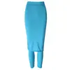 2026 Leggings Falsos de Dos Piezas de Talla Grande Transfronterizos de Aliexpress para Mujer, Ropa de Abrigo para Otoño e Invierno con Aberturas, Ajustados a la Cadera, para Mujeres de Talla Grande, Pantalones Falda de Primavera y Otoño