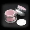 30g 50g Botella de Plástico Rosa para Crema Facial Redonda Ms Plástico Botella para Crema de Cuidado de la Piel Venta al por Mayor