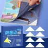 Protectores de esquinas de libro transparentes autoadhesivos, diseñados para evitar que los bordes se rizen y las esquinas se doblen, para libros de texto de estudiantes; pegatinas protectoras de esquinas para páginas de libros; papelería