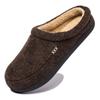 Comercio Exterior Personalizado Al Por Mayor Amazon Transfronterizo Talla Grande Pantuflas de Algodón para Hombre Invierno Exterior Engrosadas Suela Gruesa Forradas de Felpa Cálidas Pantuflas de Algodón