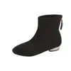 Botines retro para mujer, estilo Martin, con tacón grueso, de gamuza, colección otoño/invierno 2026, forro polar, corte ajustado, piel suave