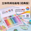 Set de Plumas de Pintura Estéreo de Frutas Azules Marcadores Acrílicos Bolígrafo para Bolso Vidrio Metal Pincel Color Macarrón Dulce Papelería
