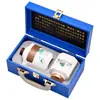 Conjunto de Chá de Jadeíta Completo Caixa de Presente com Um Bule e Três Xícaras de Chá Latas Porcelana Branca Presente Lembrança Logotipo Personalizado