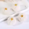 Pendientes Colgantes de Imitación de Bola de Cordero Estilo Coreano Pendientes Colgantes de Collar Accesorios Hechos a Mano Cuentas de Bola Rizada de 20 MM