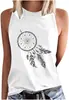 Comercio exterior ropa de mujer comercio electrónico transfronterizo Amazon nuevo chaleco camiseta de mujer con estampado sin mangas gran cantidad en stock