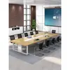 Mobiliário de Escritório Mesa de Conferência Mesa Longa Mesa Retangular Minimalista Moderna Mesa de Recepção Mesa de Treinamento Mesa de Negociação Reunião