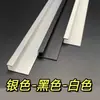 Perfil de Canal Asimétrico en Forma de U de Aleación de Aluminio, Canal Alto y Bajo Ranura para Colgar Cuadros de Letreros Publicitarios, Perfil de Tira Decorativa para Borde de Tablero de Madera