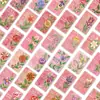 Tarjetas de Felicitación con Borde Floral Rosa Set de 36 Piezas Materiales de Journaling Estilo Ins Decoración de Pared Tarjetas de Te Extraño Estilo Nuevo