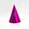 Tocado de Papel de Aluminio Transfronterizo Sombrero de Cumpleaños Color Sólido Sombrero de Fiesta para Niños y Adultos Sombrero de Papel Decorativo Láser Papel de Cara Brillante y Colorido