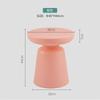 Mesa de centro de plástico simple nórdica para apartamento pequeño, mesa auxiliar para sofá de casa, mesa redonda moderna para balcón, rincón de dormitorio