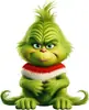 Adornos colgantes de productos nuevos transfronterizos, decoraciones para bebés, colgantes para árbol de Navidad y coche, Decoración casera navideña de dibujos animados verde
