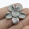 35x 34mm 7,1g joia de prata antiga acessórios DIY atacado flores e árvores pingente de flor