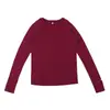 Ovelha Perdida Montanhismo ao Ar Livre Camisa Feminina de Lã Merino Secagem Rápida Manga Longa com Bolso para Relógio, Caminhada Raglan Gola Redonda