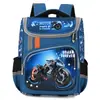 Mochila Temática Espacial Infantil Transfronteiriça, Mochila Escolar Integrada Redutora de Carga e Protetora da Coluna para Anos 1-2, Design de Desenho Animado de Animal, Refletiva à Noite