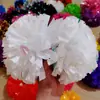 Bola de flores 3.5 pulgadas 4 pulgadas flor de porrista de mano flor de porrista bola de flor de porrista flor de mano de porrista asa de ejercicio de porrista competencia
