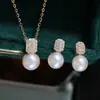 Acessórios DIY Prata Esterlina S925 Pérola Microincrustada Conjunto de Pingentes para Brincos Base Vazia Pingentes de Brincos Semi-acabados 7-12mm