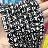 Contas de Ágata Xizang Preto e Branco Oito Olhos Contas de Barril Xizang Contas de Tambor Contas Bodhi Estrela Lua Contas de Cintura Acessórios DIY